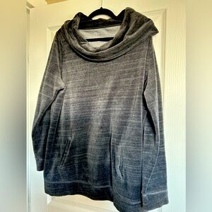 Ann Taylor Loft gray cowl neck sweater, size XXL.